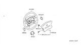 Diagram for 1995 Nissan 200SX Steering Wheel - 48430-4B006