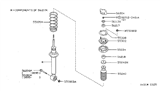 Diagram for 1997 Nissan Sentra Coil Spring Insulator - 55034-4B000