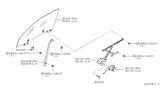 Diagram for Nissan 240SX Window Run - 80240-65F00