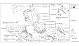 Diagram for 1996 Nissan 240SX Seat Cover - 87331-70F01