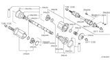 Diagram for 1995 Nissan 240SX CV Boot - 39741-05U28