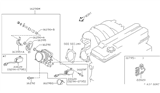 Diagram for 1997 Nissan 240SX Throttle Body - 16119-72F01