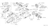 Diagram for 1998 Nissan 240SX Pinion Bearing - 38120-13210