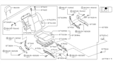 Diagram for 1996 Nissan 240SX Seat Motor - 87451-70F00