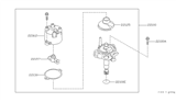 Diagram for 1997 Nissan 240SX Distributor - 22100-70F10