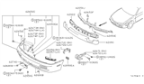 Diagram for 1997 Nissan 240SX Bumper - F2022-81F25