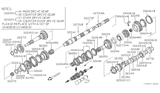 Diagram for 1996 Nissan Hardbody Pickup (D21U) Output Shaft Bearing - 32273-86W21