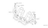 Diagram for 1997 Nissan 240SX Seat Belt - 86842-72F00