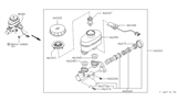 Diagram for Nissan 240SX Master Cylinder Repair Kit - 46011-70T27