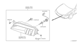 Diagram for 1998 Nissan 240SX Headlight Cover - 26038-81F00
