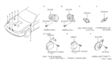 Diagram for 1998 Nissan 240SX Horn - 25605-70F02