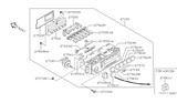 Diagram for Nissan 240SX Blower Control Switches - 27515-70F00