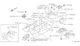 Diagram for 2002 Nissan Altima Body Mount Hole Plug - 74816-4P000