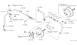 Diagram for 1996 Nissan 240SX Brake Booster Vacuum Hose - 47472-72F00