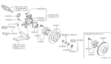 Diagram for Nissan 240SX Steering Knuckle Bushing - 55157-33P01