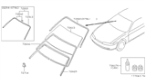 Diagram for 1997 Nissan 240SX Windshield - 72712-70F05