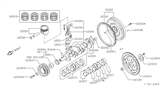 Diagram for 1997 Nissan 240SX Piston - A2010-53F72