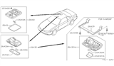 Diagram for 1996 Nissan 240SX Dome Light - 26431-01U00