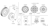 Diagram for Nissan 240SX Spare Wheel - 40300-65F25