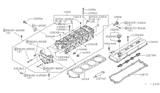 Diagram for 1998 Nissan 240SX Cylinder Head Bolts - 11056-53F01