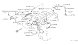 Diagram for 1997 Nissan 240SX Cooling Hose - 14056-72F11