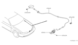 Diagram for 1997 Nissan 240SX Hood Cable - 65620-70F10