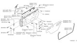 Diagram for 1997 Nissan 240SX Door Seal - 80820-65F10