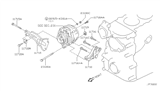 Diagram for 1992 Nissan 240SX Alternator Bracket - 11710-53F01