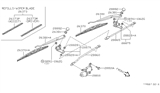 Diagram for Nissan 240SX Wiper Blade - 28890-70F00