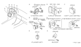 Diagram for Nissan 240SX Clock Spring - 25554-70F26