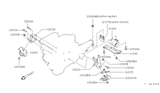 Diagram for 1995 Nissan 240SX Engine Mount - 11320-65F00