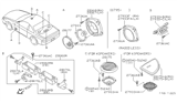 Diagram for 1997 Nissan 240SX Car Speakers - 28156-65F00
