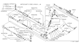 Diagram for Nissan 240SX Tie Rod Adjusting Sleeve - 49541-70F00