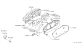 Diagram for 1997 Nissan 240SX Instrument Cluster - 24814-70F04