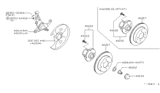 Diagram for Nissan 240SX Wheel Hub - 40200-0V010