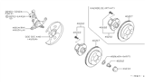 Diagram for 1995 Nissan 240SX Wheel Hub - 40200-65F50