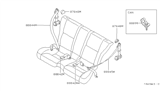 Diagram for 1997 Nissan 240SX Seat Belt - 88842-70F00