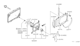 Diagram for 1996 Nissan 240SX Fan Shroud - 21477-40F10