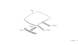 Diagram for 1995 Nissan 240SX Hood Hinge - 73231-65F00