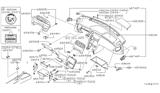 Diagram for 1998 Nissan 240SX Glove Box - 68500-82F00