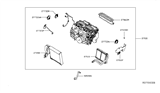 Diagram for Nissan Evaporator - 27280-6GU0A