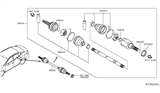 Diagram for 2021 Nissan Rogue CV Boot - C9BDA-2U62H