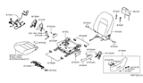 Diagram for 2019 Nissan Altima Seat Cover - 87370-6CA3A