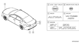 Diagram for Nissan Altima Emblem - 84895-6CA0A