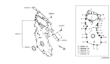 Diagram for 2020 Nissan Altima Timing Cover - 13500-6CA1A