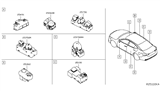 Diagram for 2019 Nissan Altima Power Window Switch - 25401-6CF0A