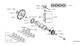 Diagram for 2019 Nissan Altima Piston Ring Set - 12033-6CA0A