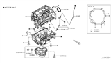 Diagram for Nissan Altima Dipstick Tube - 11150-5NA0A