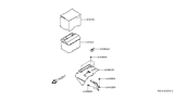 Diagram for Nissan Altima Battery Tray - F4860-6CAAH