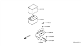 Diagram for 2019 Nissan Altima Battery Tray - F4860-6CAAH